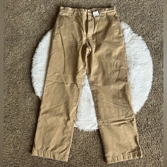 J. Crew Flannel Lined Khaki Pants New Mens Size 30 Outdoor Workwear Warm - Picture 1 of 13